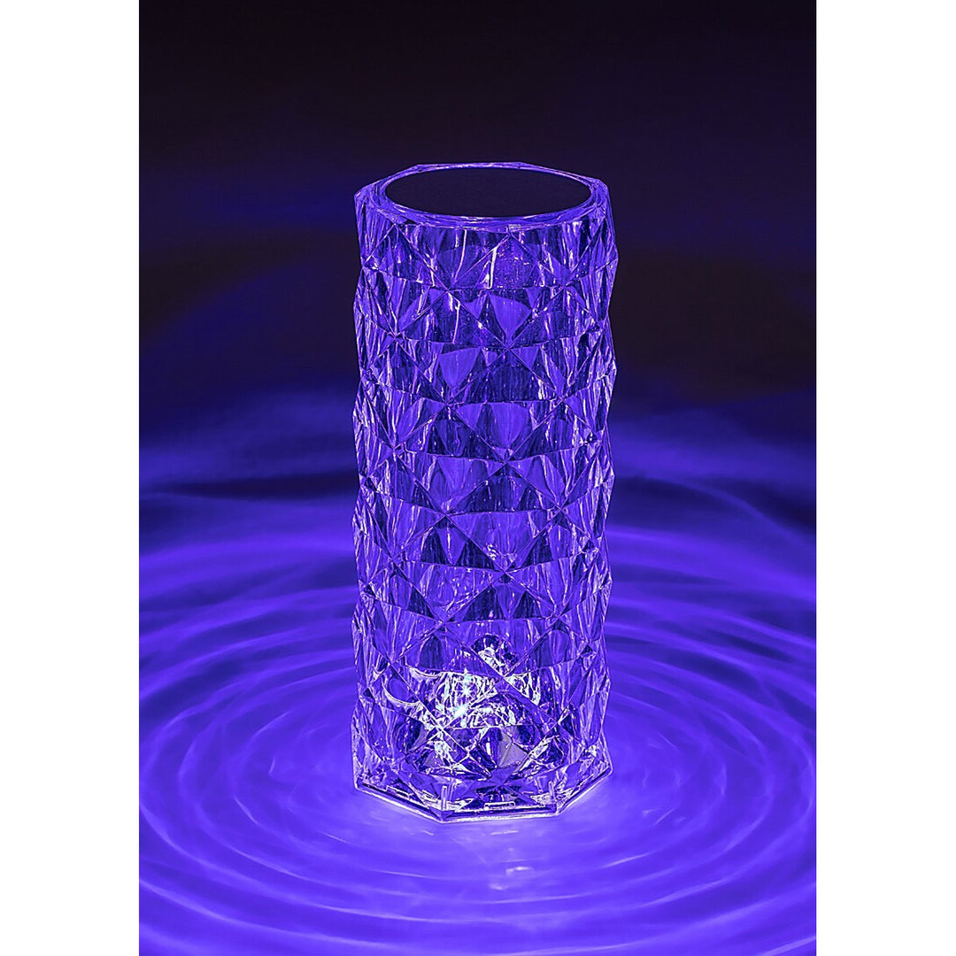 Lampada decorativa Rabaux, cristallo, 1,5W LED, RGB, Siggy