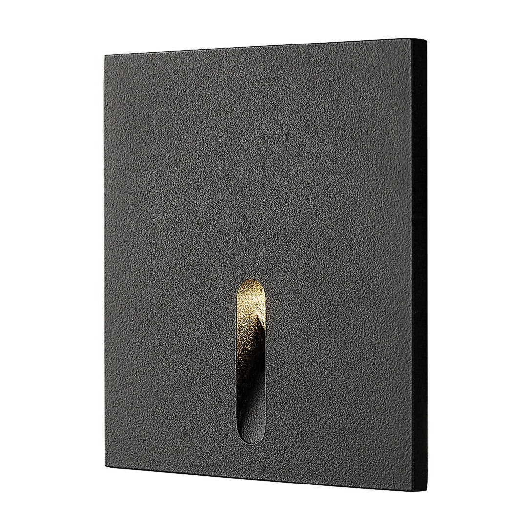 Lampada per scale Rabalux, LED 3W, bianco caldo, colore nero, Boven