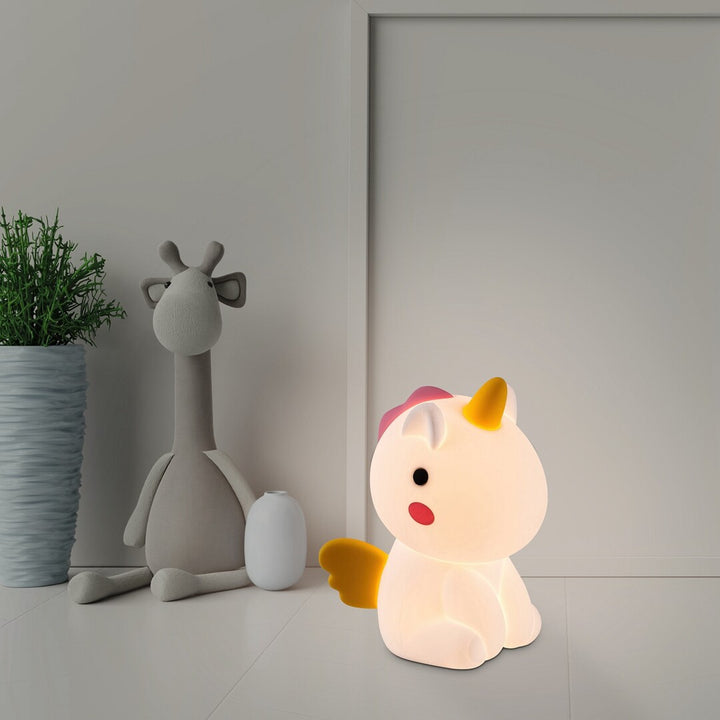 Lampada per bambini Rabalux, unicorno, LED RGB, bianco caldo, IP20, Unicoo