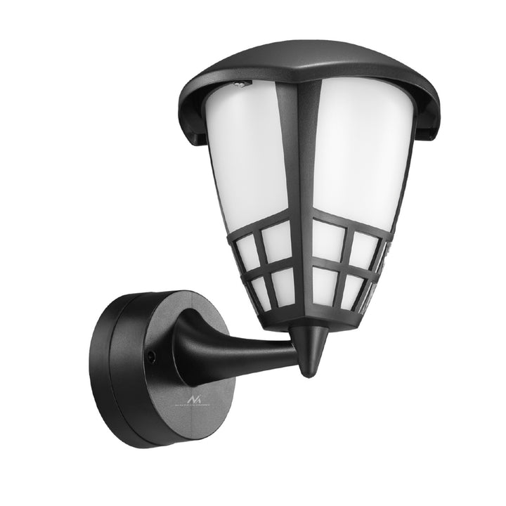 Lampada a parete 1xE27 Maclean, carico massimo 60W, IP65, nero, MCE519 B + lampadina a filamento LED E27, 6W 230V Maclean Energy MCE284 WW bianco caldo 3000K 720lm retro decorativo edison