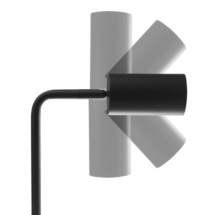 Lampada da tavolo Maclean GU10, spot, rotonda, GU10, con interruttore 55x90mm, nero, MCE370 B + lampadina LED GU10 7W Maclean Energy MCE437 WW bianco caldo 3000K, 220-240V~, 50/60Hz, 490lm