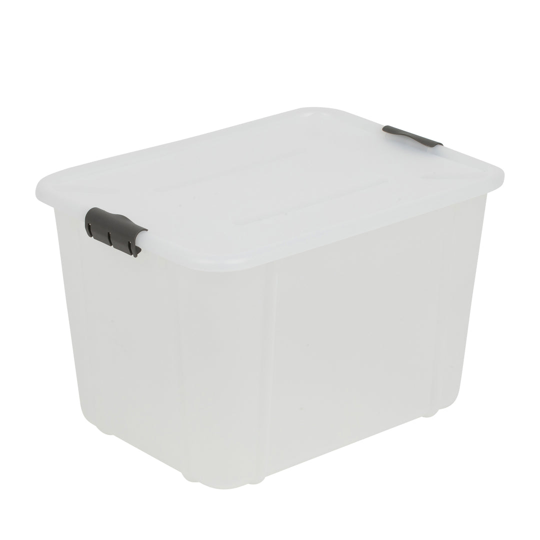 BranQ Velur 30L contenitore di stoccaggio con coperchio trasparente