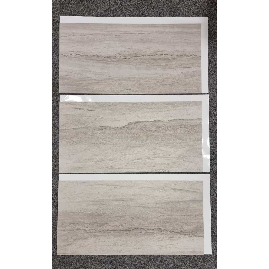 Piastrelle autoadesive per pareti e pavimenti Fliesana, set di 3, impermeabili, motivo pietra naturale (cliff)