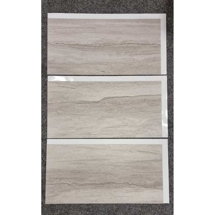 Piastrelle autoadesive per pareti e pavimenti Fliesana, set di 3, impermeabili, motivo pietra naturale (cliff)