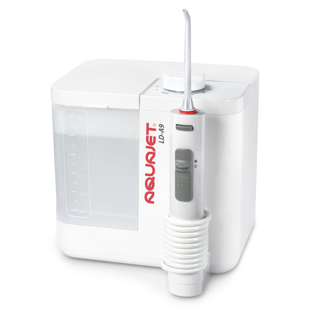 Irrigatore Aquajet, controllo elettronico, contenitore da 500 ml, 4 punte, LD-A9