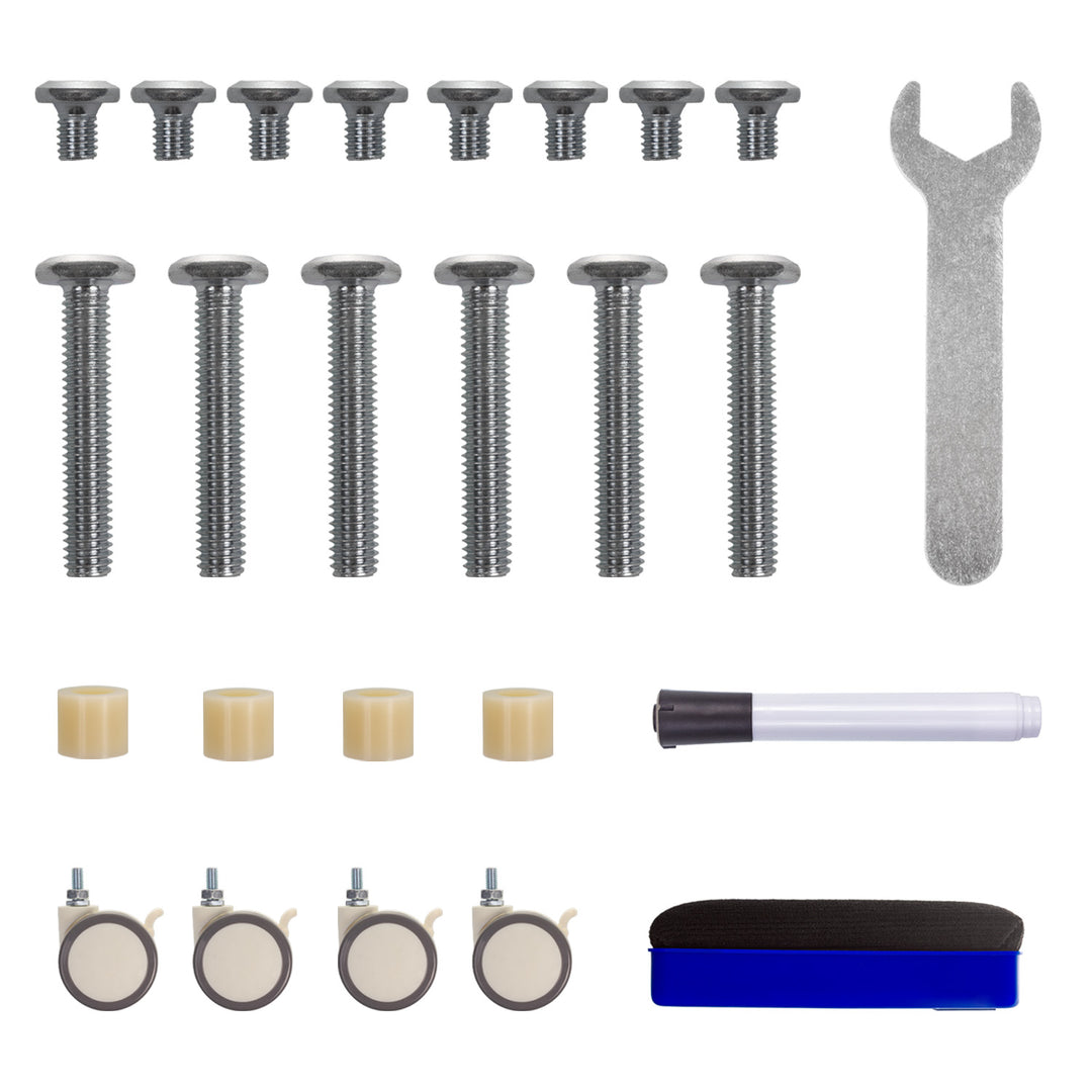 Lavagna cancellabile a secco Ergo Office, orientamento orizzontale, bianca, monofacciale, con ripiano, dimensioni lavagna 1190x790 mm, ER-306