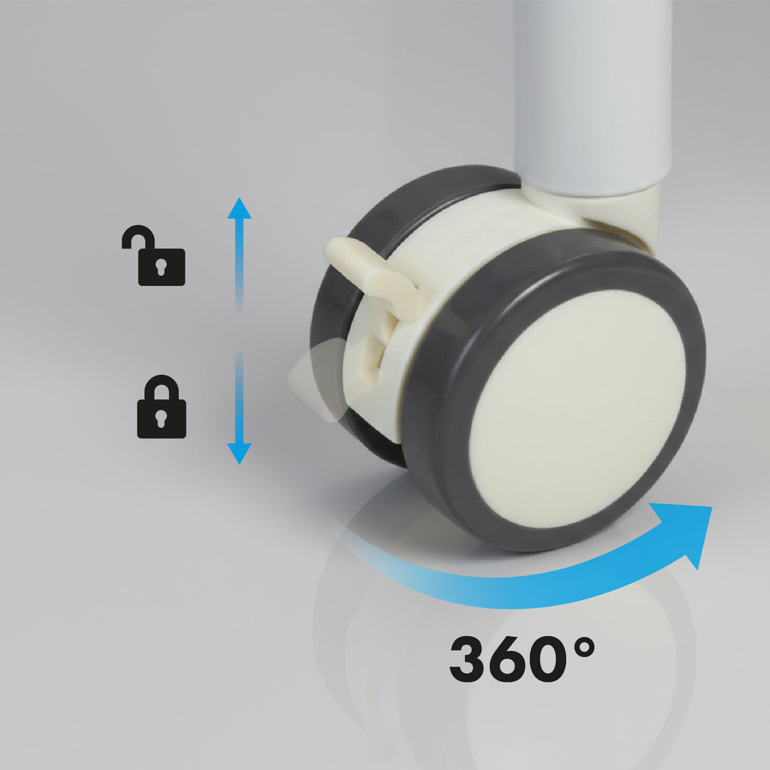 Lavagna cancellabile a secco Ergo Office, orientamento orizzontale, bianca, monofacciale, con ripiano, dimensioni lavagna 1190x790 mm, ER-306