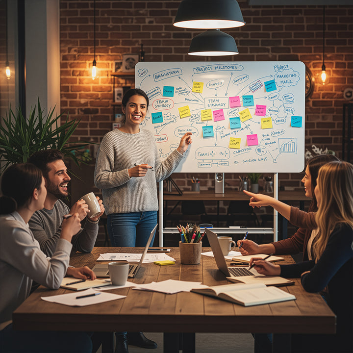 Lavagna cancellabile a secco Ergo Office, orientamento orizzontale, bianca, monofacciale, con ripiano, dimensioni lavagna 1190x790 mm, ER-306