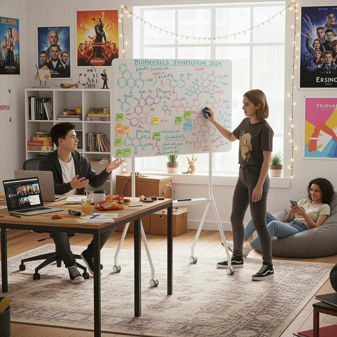 Lavagna cancellabile a secco Ergo Office, orientamento orizzontale, bianca, monofacciale, con ripiano, dimensioni lavagna 1190x790 mm, ER-306