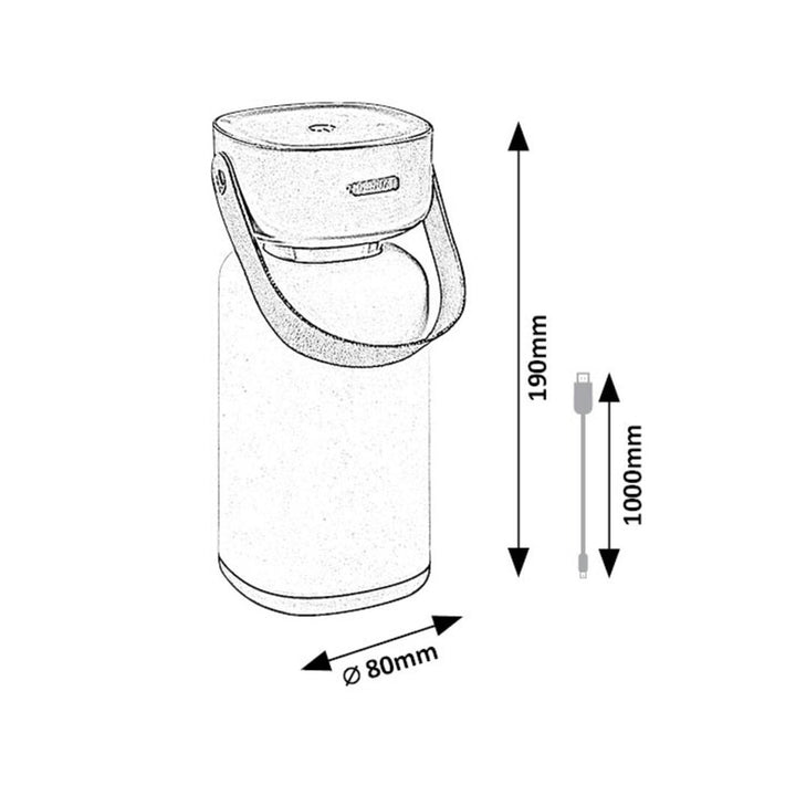 Lampada decorativa Rabalux, per esterni, IP44, 3W, verde, Funes