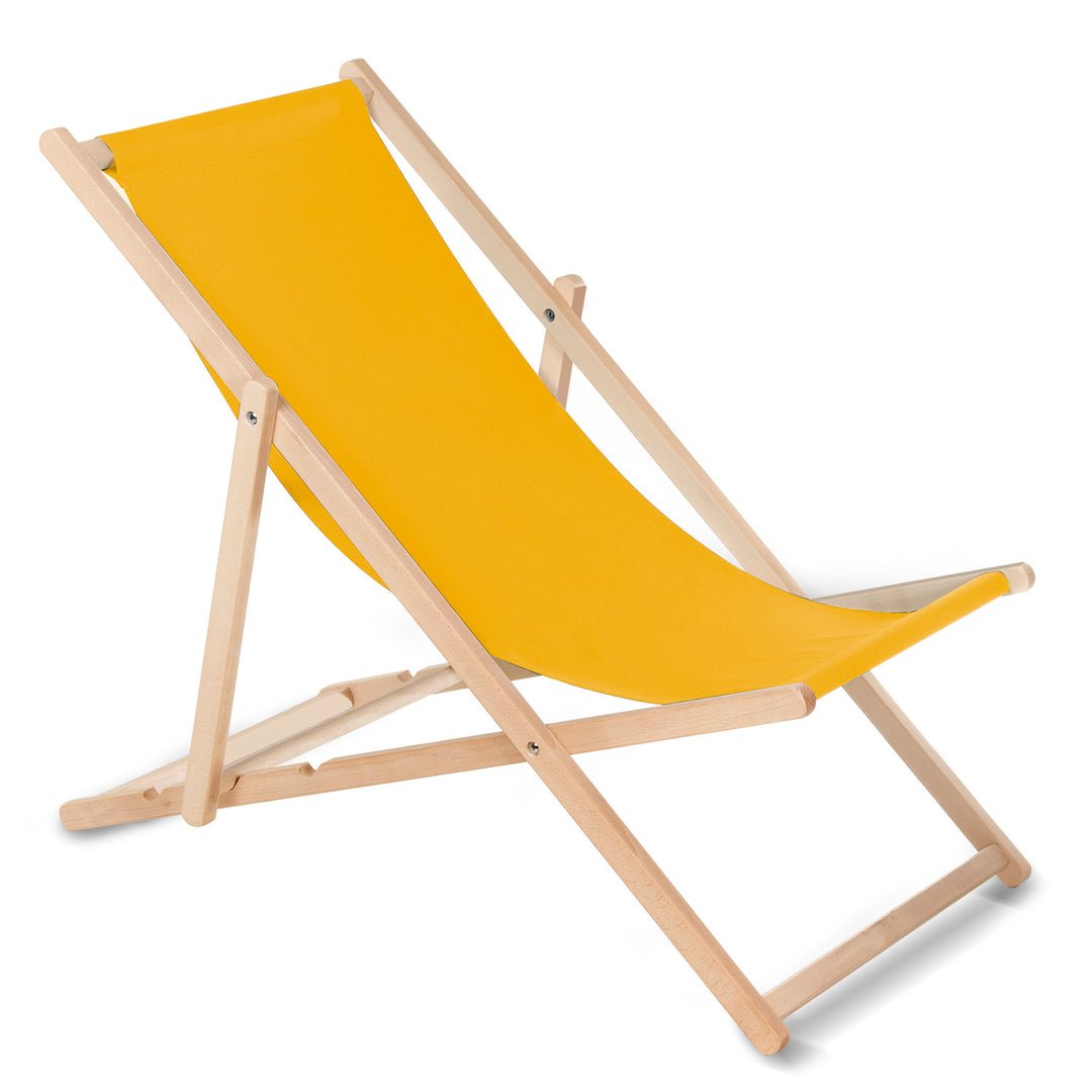 GreenBlue GB183 lettino classico in faggio, oro, 4 pezzi