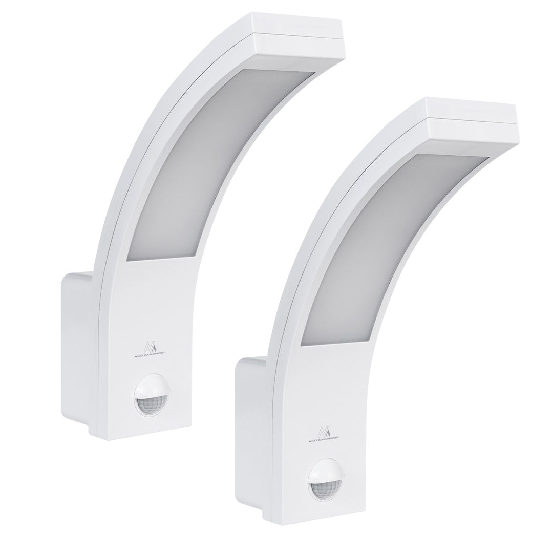 Lampada LED con sensore di movimento Maclean, sensore di movimento PIR, bianco, 10W, IP54, 750lm, bianco neutro (4000K) MCE244 W