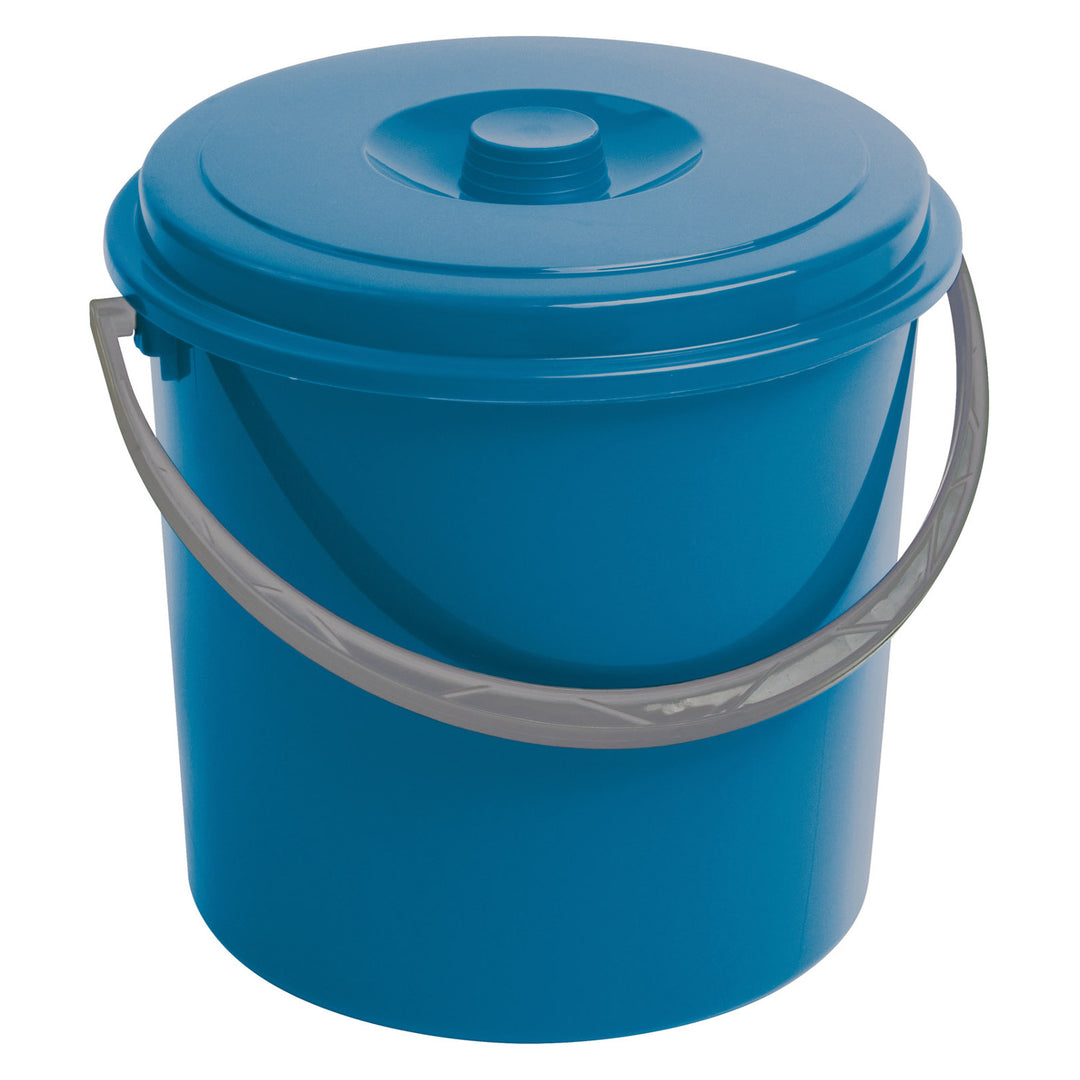 Secchio Curver, con coperchio, manico comodo, 16L, blu, 235235