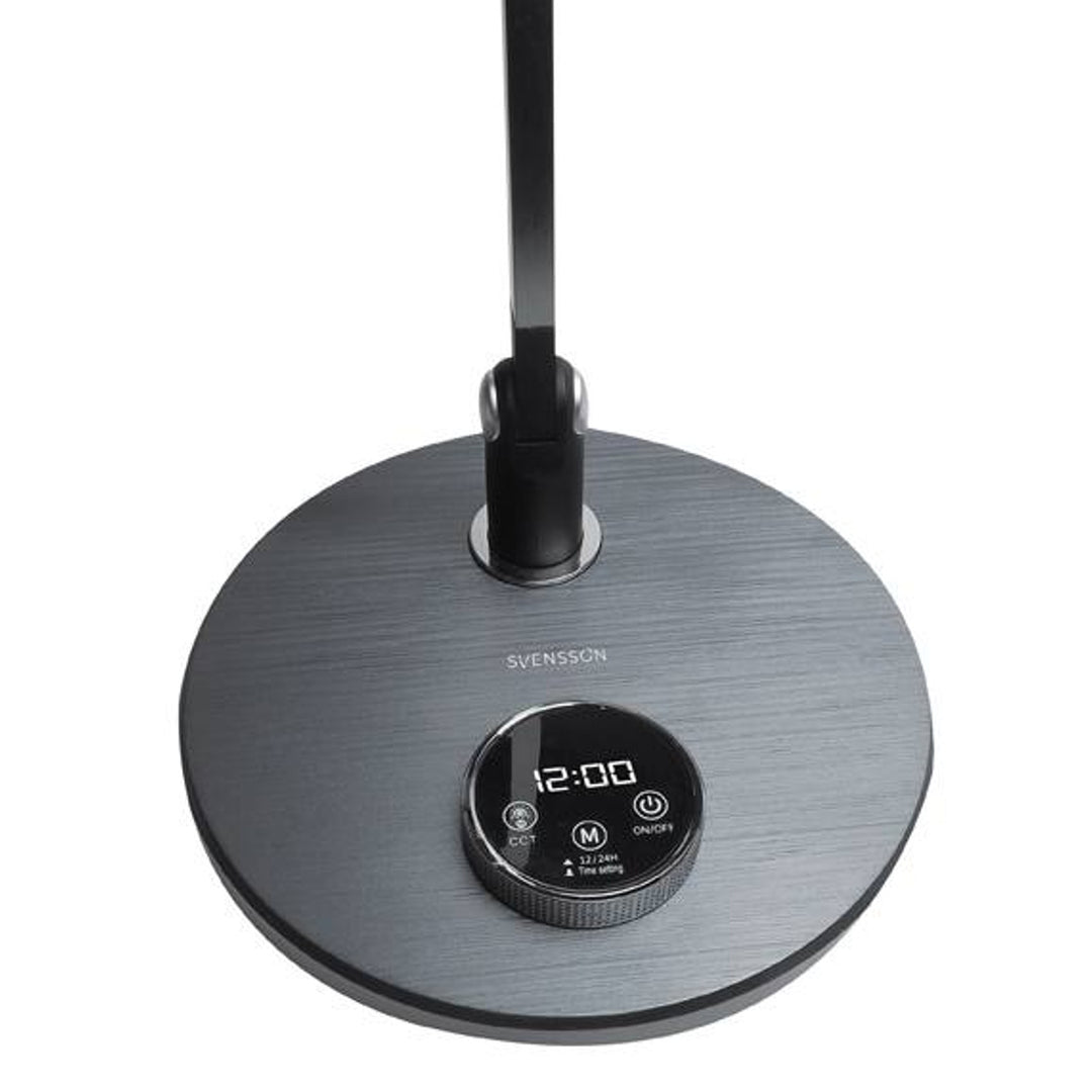 Lampada da ufficio Svensson, 620 lumen, 12 W di potenza, tre temperature di luce, pannello a sfioramento, LXBL1892