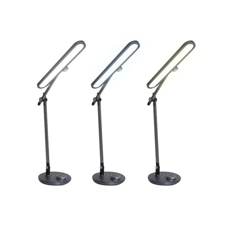 Lampada da ufficio Svensson, 620 lumen, 12 W di potenza, tre temperature di luce, pannello a sfioramento, LXBL1892