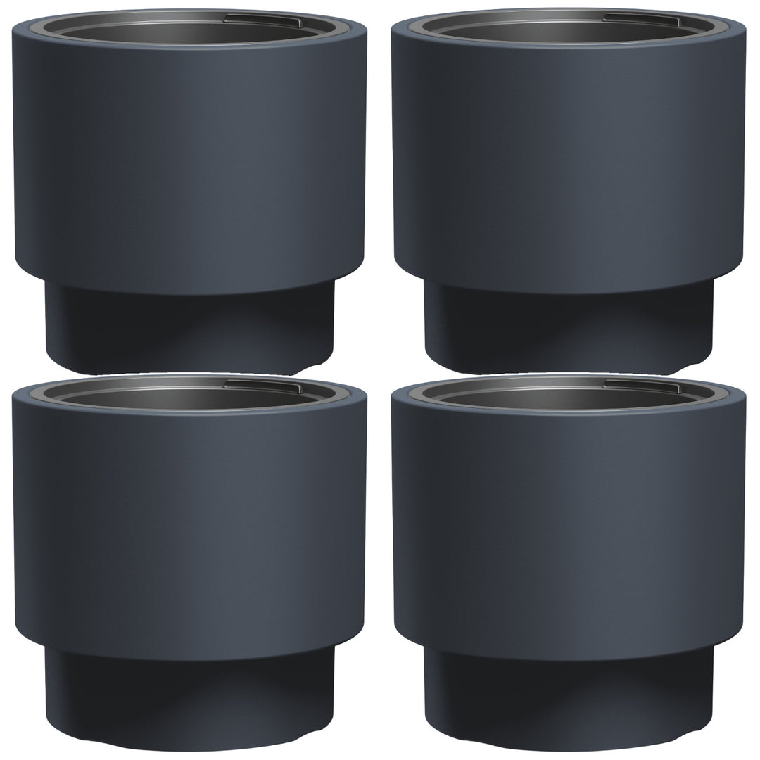 Vaso da fiori antigelo HEOS, antracite, capacità 40L, con inserto 20L, DBHEN400-S433, 4 pezzi
