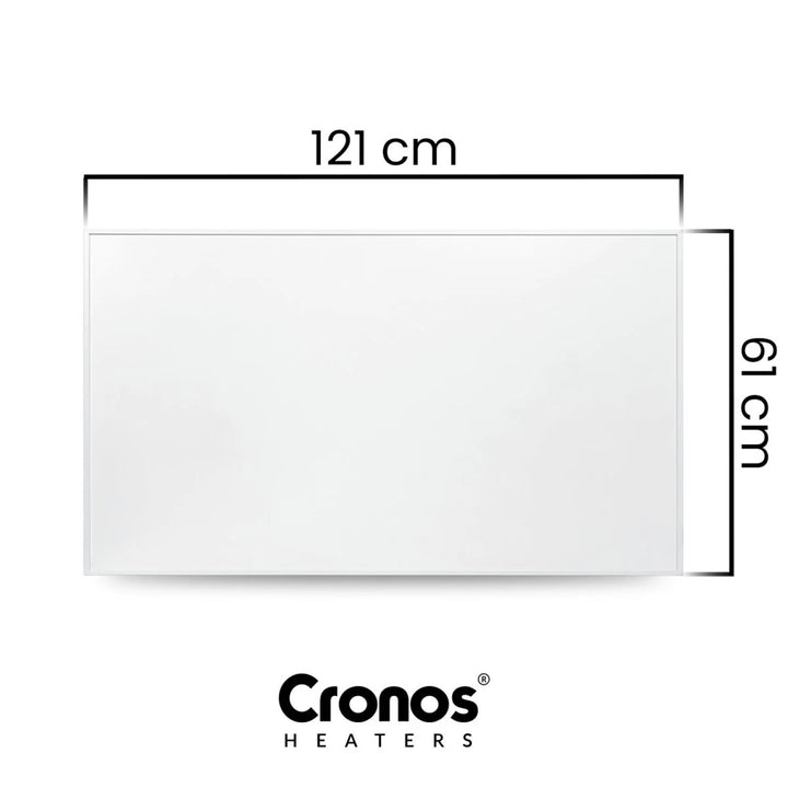 Riscaldatore a infrarossi Cronos, 700W, telecomando, superficie opaca, ultrasottile, riscaldamento economico, Graphene PRO CGP-700TWP