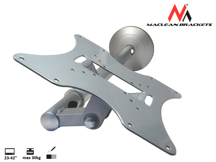 Staffa TV a soffitto Maclean, 23-42", 30 kg, argento, MC-504A S
