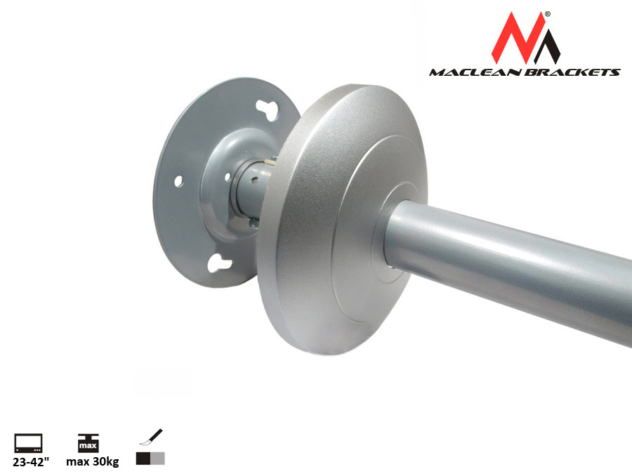 Staffa TV a soffitto Maclean, 23-42", 30 kg, argento, MC-504A S