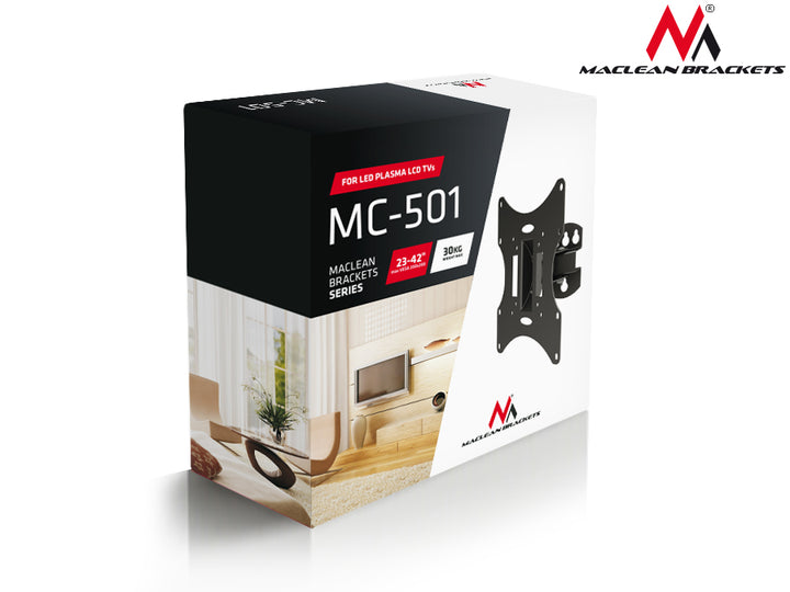 Supporto Universale da parete  per TV (Plasma LED LCD) da 23 fino a 50" Maclean MC-501A S