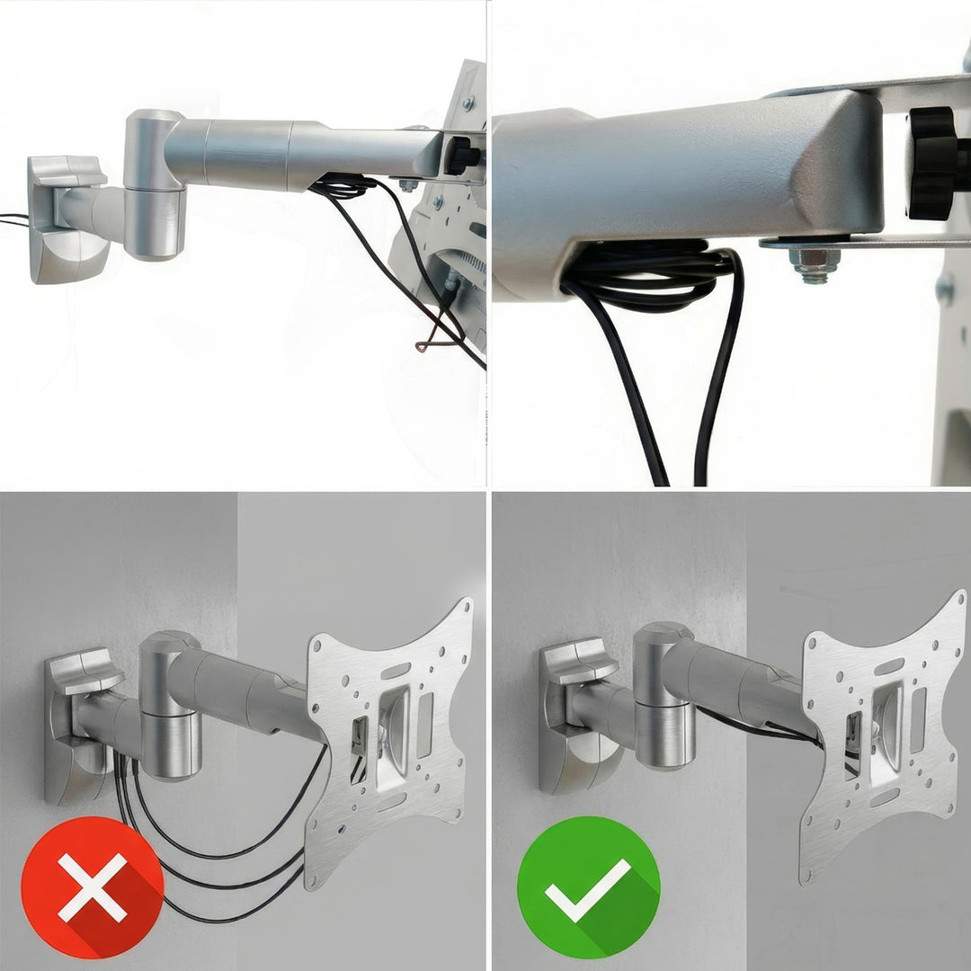 Supporto per TV o monitor Maclean, universale, max VESA 200x200, 23-50", 30 kg, argento, MC-503A S