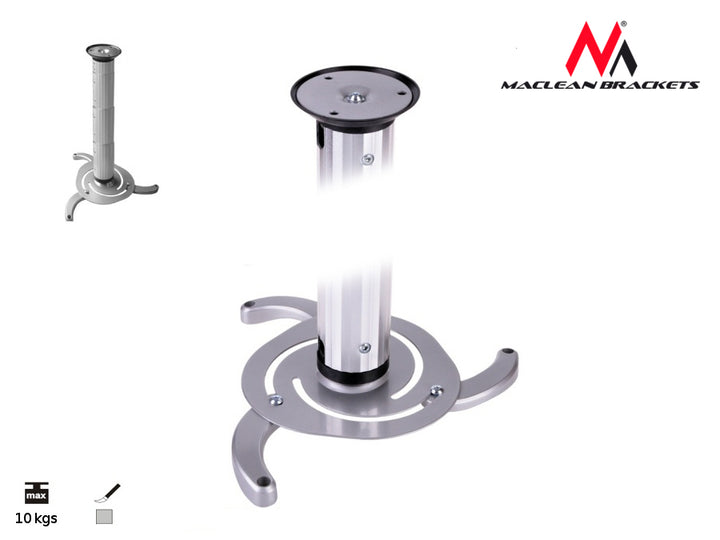Supporto Staffa Proiettore da Soffitto Universale Maclean MC-517 S
