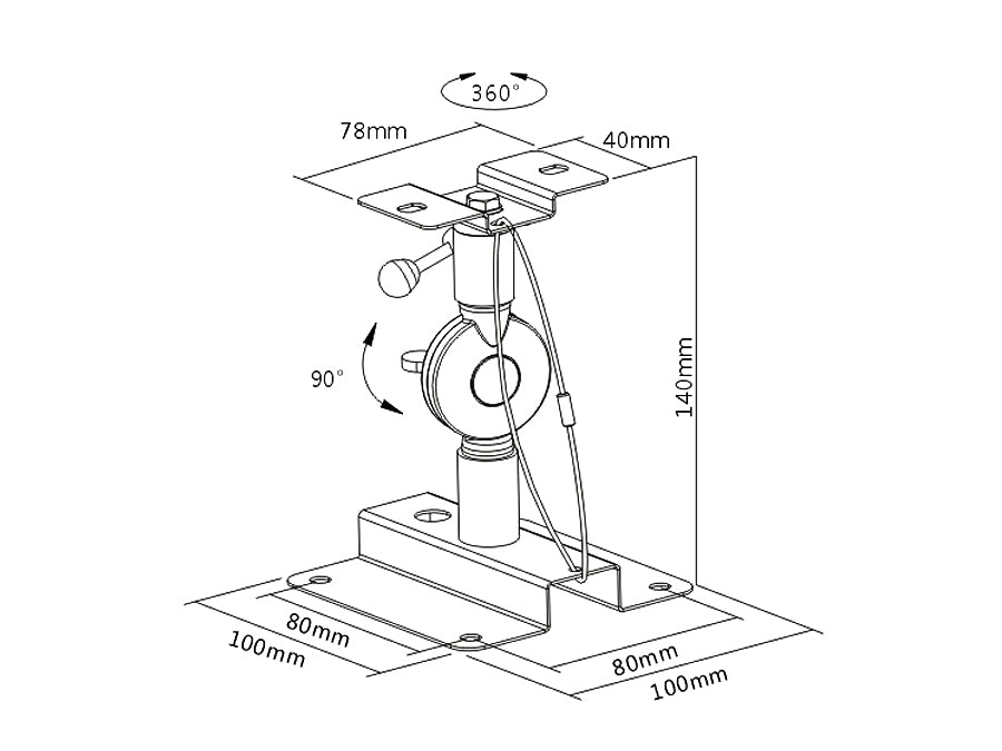 Supporto per altoparlanti per colonne Maclean modello MC-553 max: 15 kg