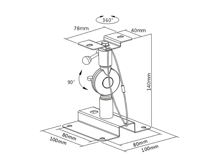 Supporto per altoparlanti per colonne Maclean modello MC-553 max: 15 kg