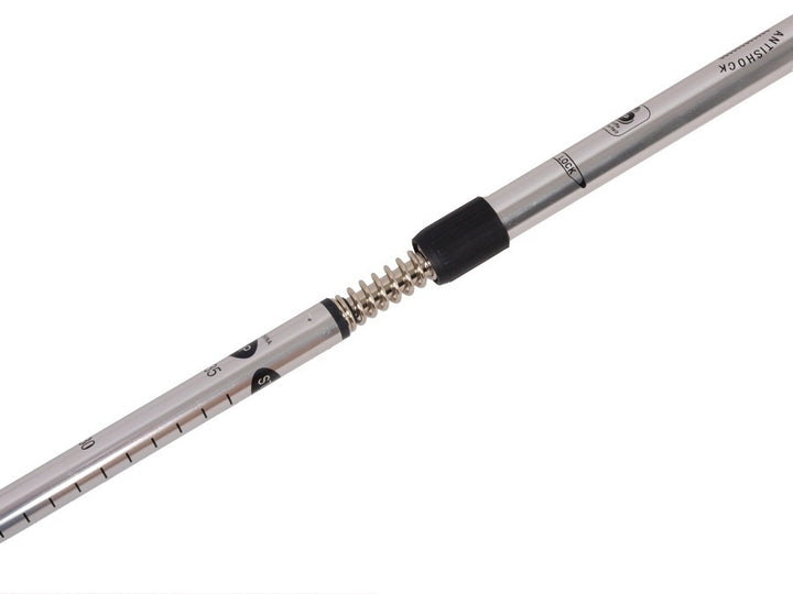 Bastoncini da nordic walking in alluminio 65-135 cm telescopici argento