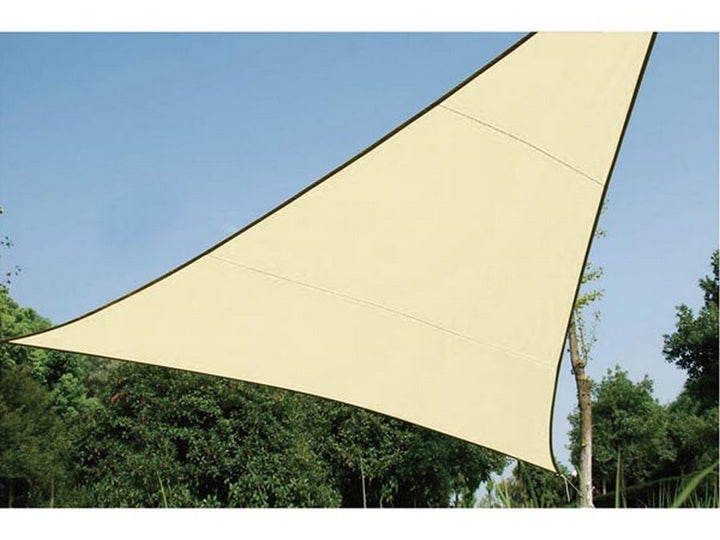 Perel GSS3360 Vela da giardino con protezione UV 3,6 m triangolo color crema