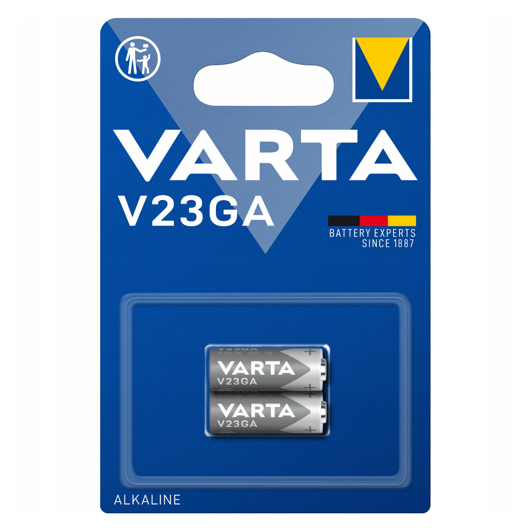 Batteria alcalina da 12 V Barta V23GA 23A per telecomandi e allarmi - 2 pezzi