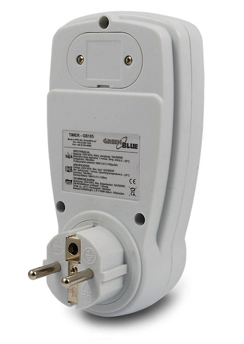 Timer digitale GreenBlue GB105 16 programmi fino a 240 programmi
