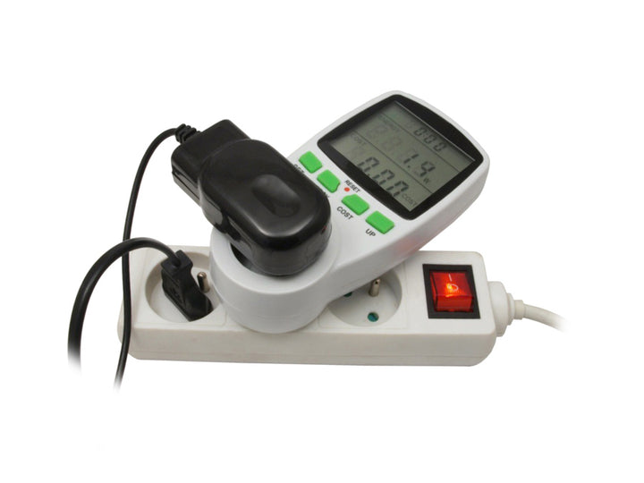 Misuratore di potenza Wattmetro display tempo di misura GreenBlue GB202