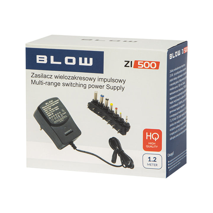 Alimentatore universale regolato 3-12V 500mA Blow ZI500 5264#