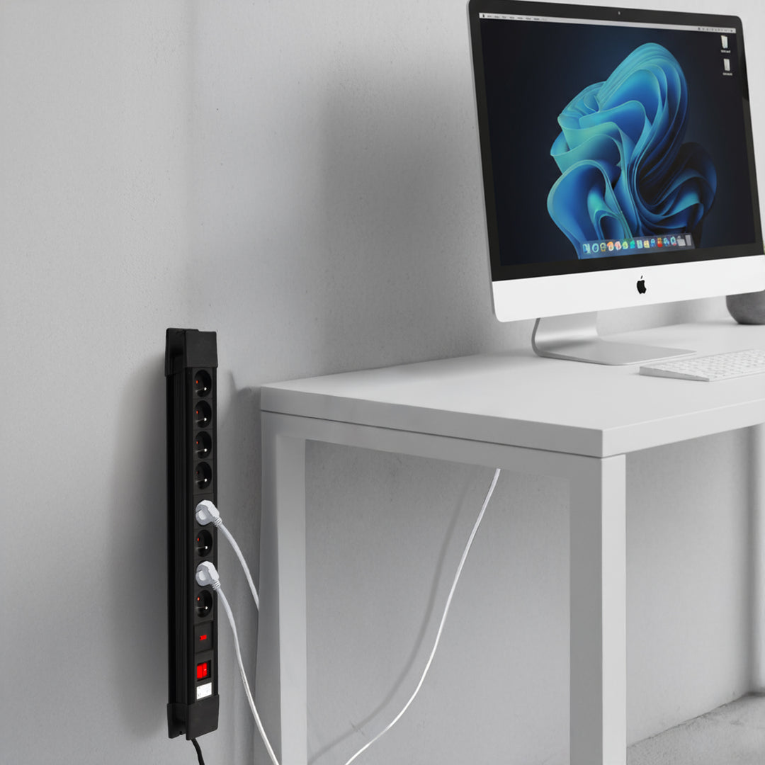 Multipresa elettrica 8 posti MCE11 Maclean Sistema di protezione