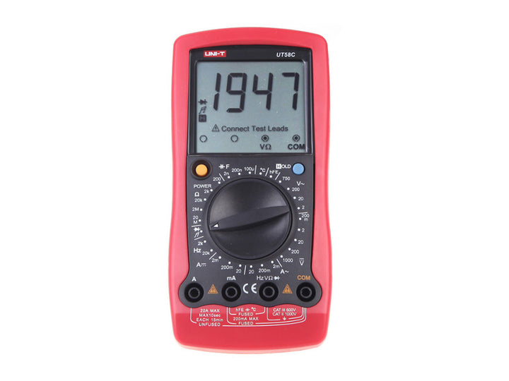 Il misuratore digitale professionale UT58C - UNI-T UT58C prodotto da Uni-t è un multimetro universale con una serie di funzioni di misurazione.