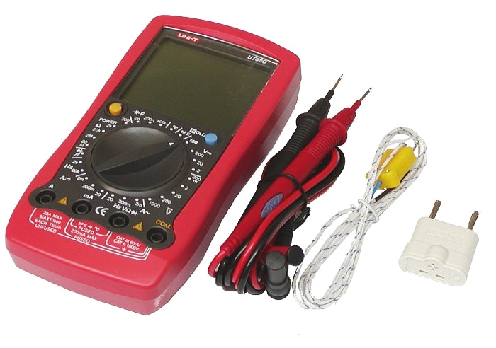 Il misuratore digitale professionale UT58C - UNI-T UT58C prodotto da Uni-t è un multimetro universale con una serie di funzioni di misurazione.