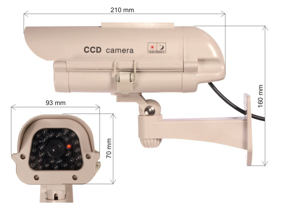 Telecamera Finta Falsa Dummy Camera Sorveglianza CCTV Colore Arge SOL1500