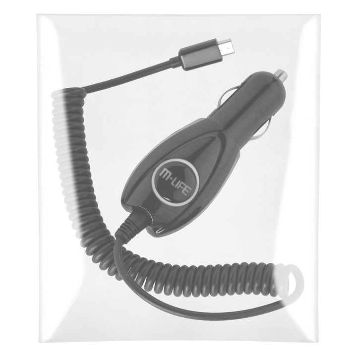 Cavo a spirale del caricatore per auto M-Life MicroUSB 800mAh