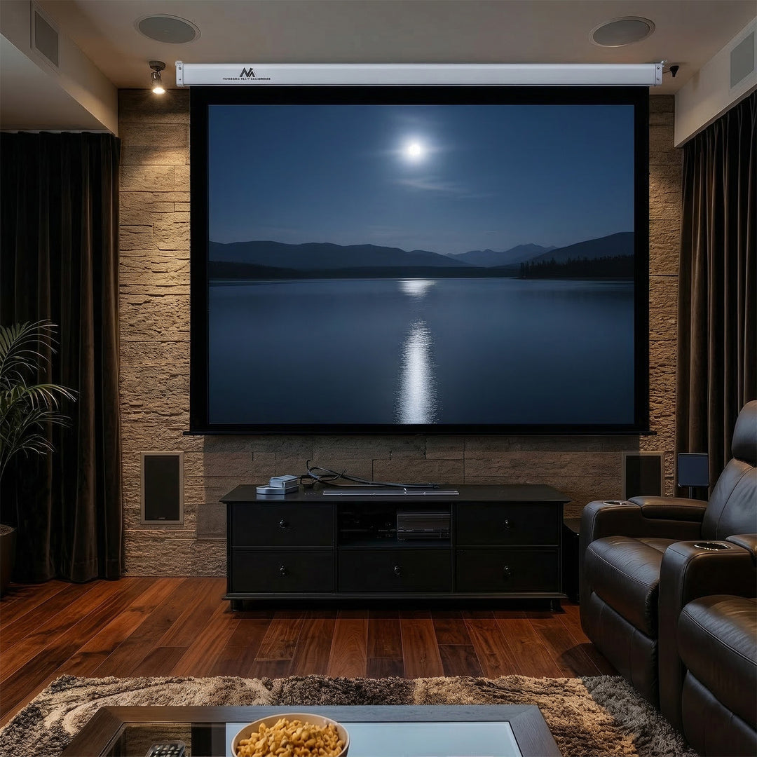 Schermo di proiezione Maclean, elettrico, da parete o da soffitto, 100'', 200x150, 4:3, MC-592