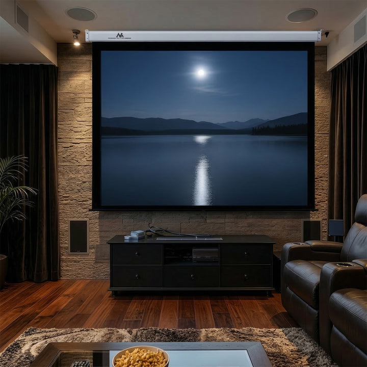 Schermo di proiezione Maclean, elettrico, da parete o da soffitto, 100'', 200x150, 4:3, MC-592
