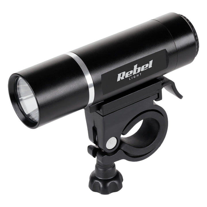 Set di luci per bicicletta URZ0015 anteriore 1x LED 3W + posteriore 3x LED alimentazione a batteria Rebel