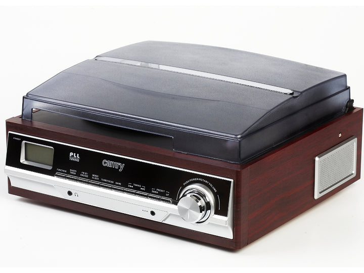 Grammofono + Radio FM CAMRY Stile Retrò classico HOME AUDIO 3 velocità Giradischi