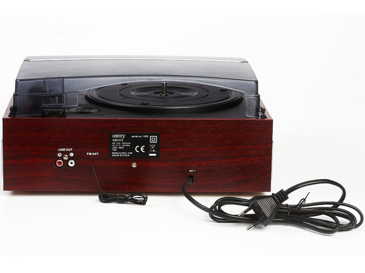 Grammofono + Radio FM CAMRY Stile Retrò classico HOME AUDIO 3 velocità Giradischi