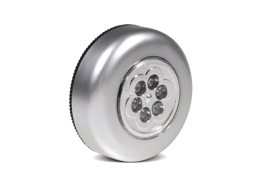 Lampada 6 x LED Adesiva Super Bright Stick and Click Argento Maclean MCE27