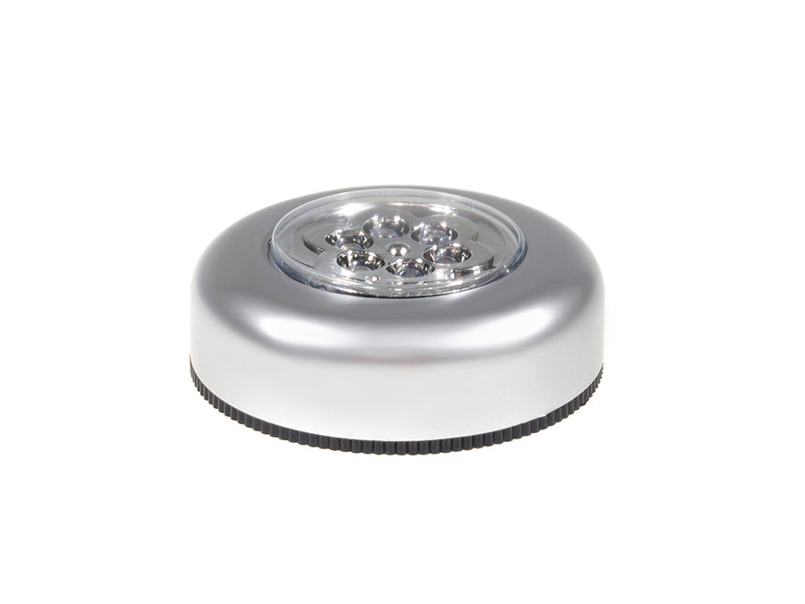 Lampada 6 x LED Adesiva Super Bright Stick and Click Argento Maclean MCE27