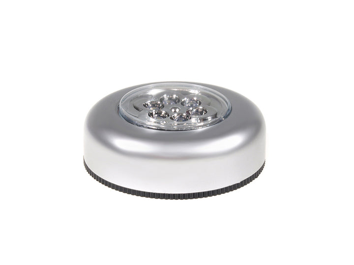 Lampada 6 x LED Adesiva Super Bright Stick and Click Argento Maclean MCE27