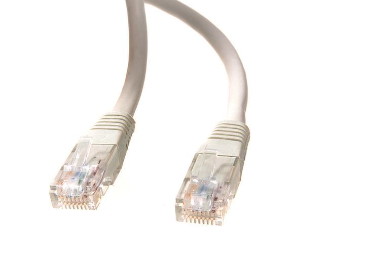 Cavo di rete UTP LAN CAT6, terminato con connettori RJ45, grigio - 5,0m