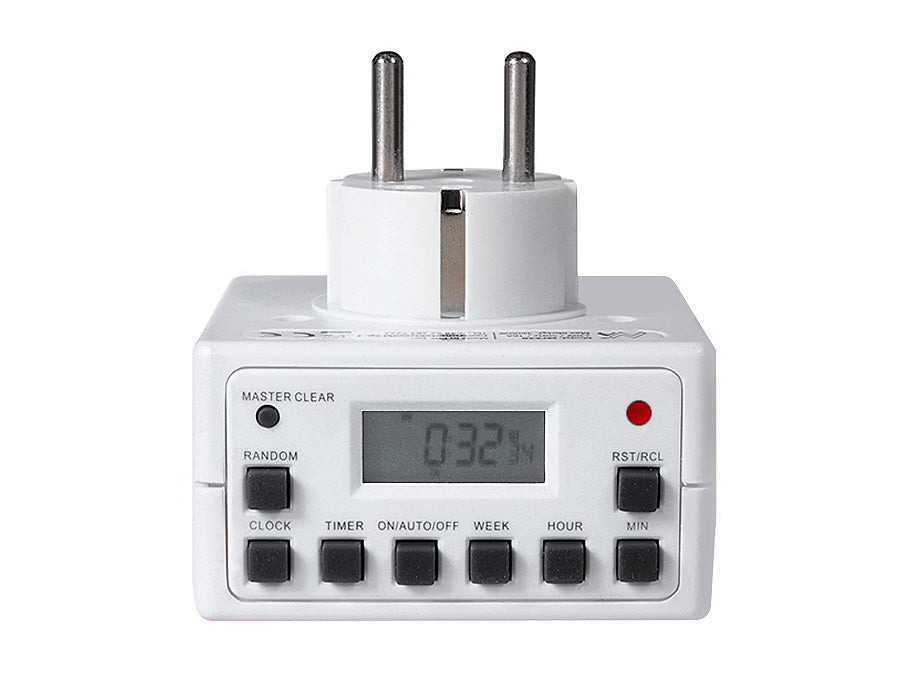 Timer Digitale Programmabile Schuko 3600W Maclean MCE30 max 156 programmi