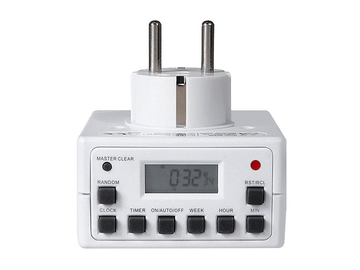 Timer Digitale Programmabile Schuko 3600W Maclean MCE30 max 156 programmi